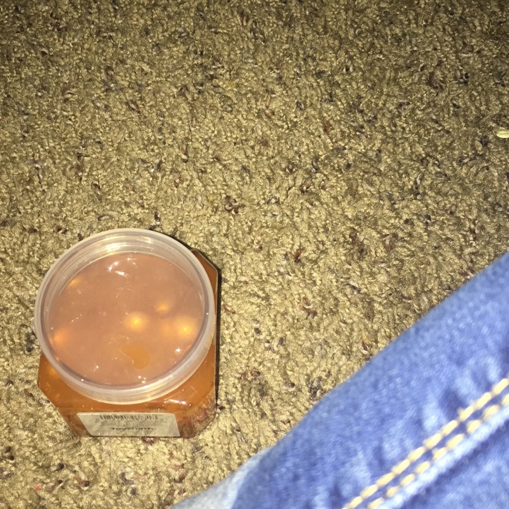 Orange clear slime with pearls